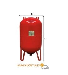 100 LT DİK AYAKLI GENLEŞME TANKI